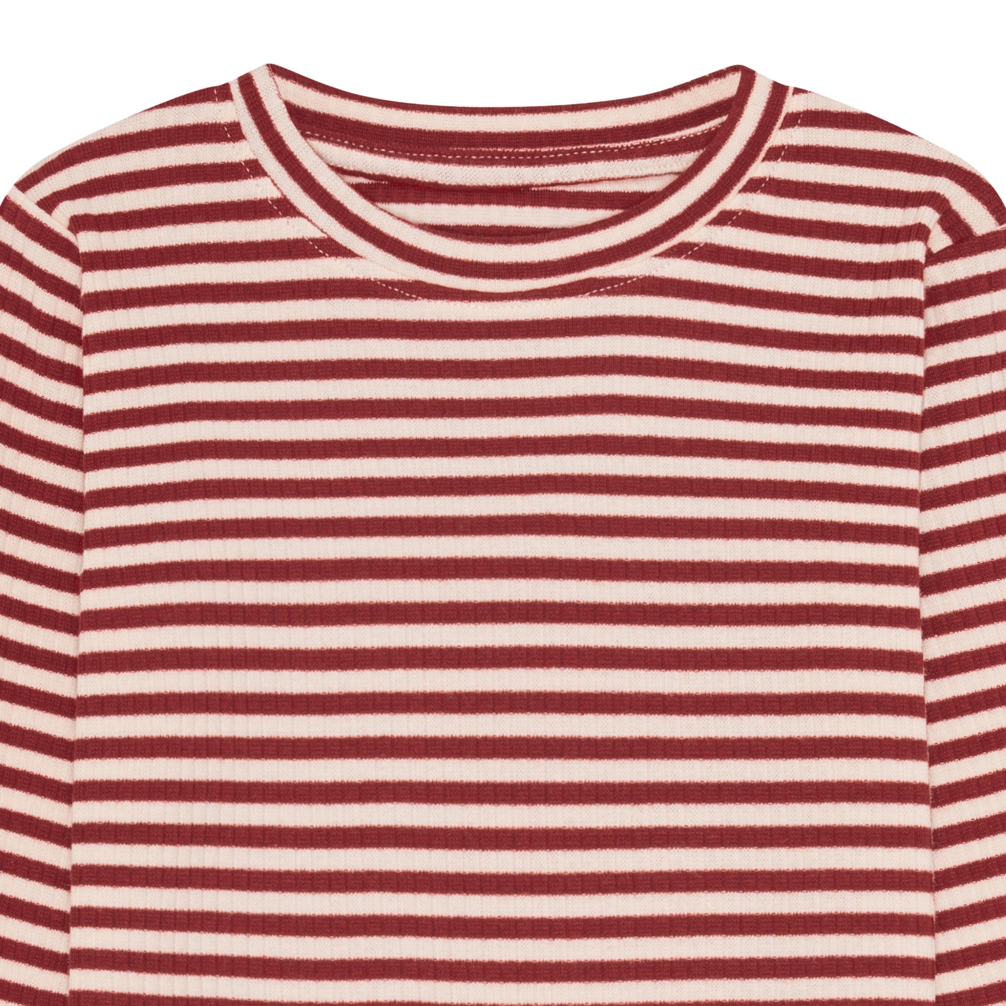 rib bluse - red stripe