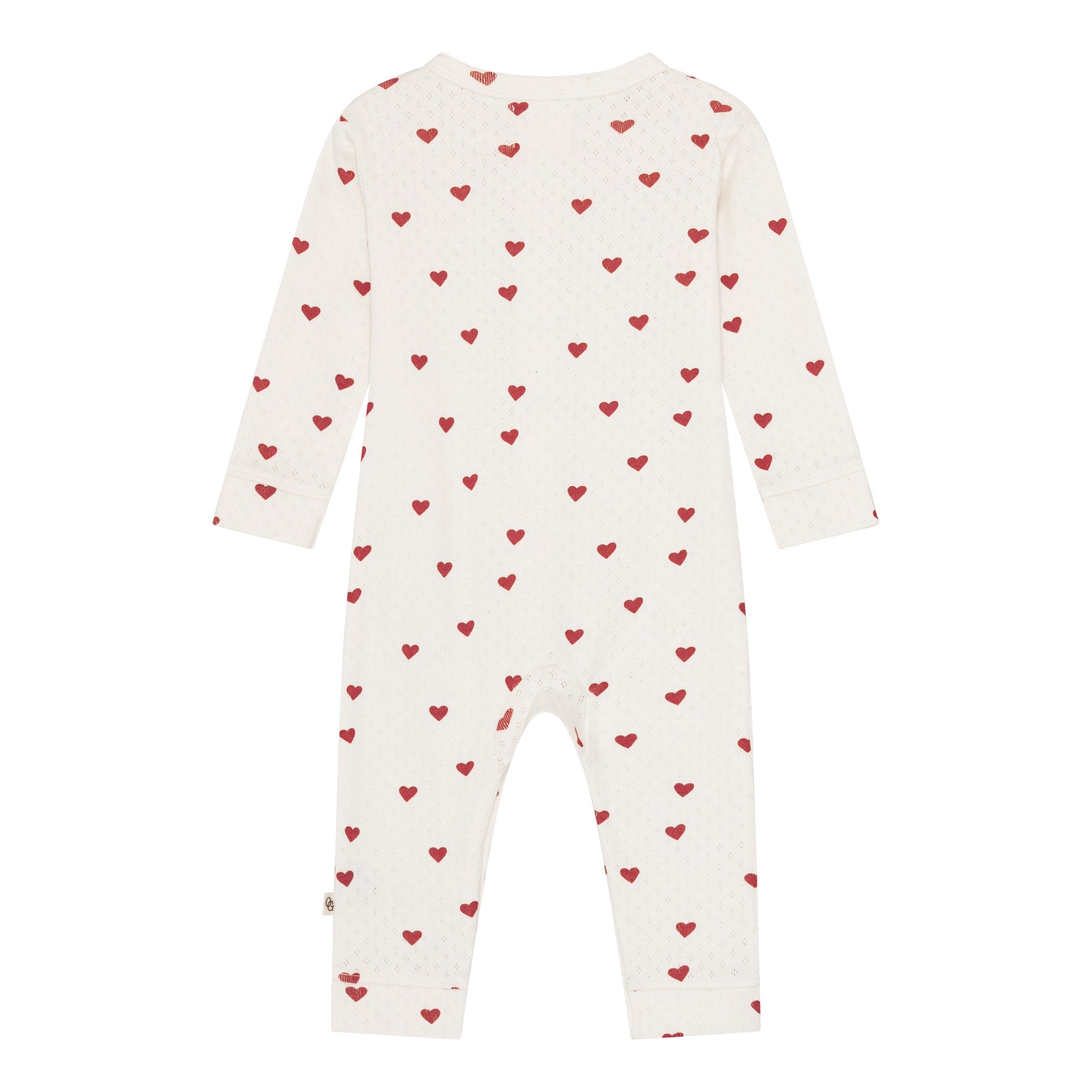 Pointelle onesie - love hearts