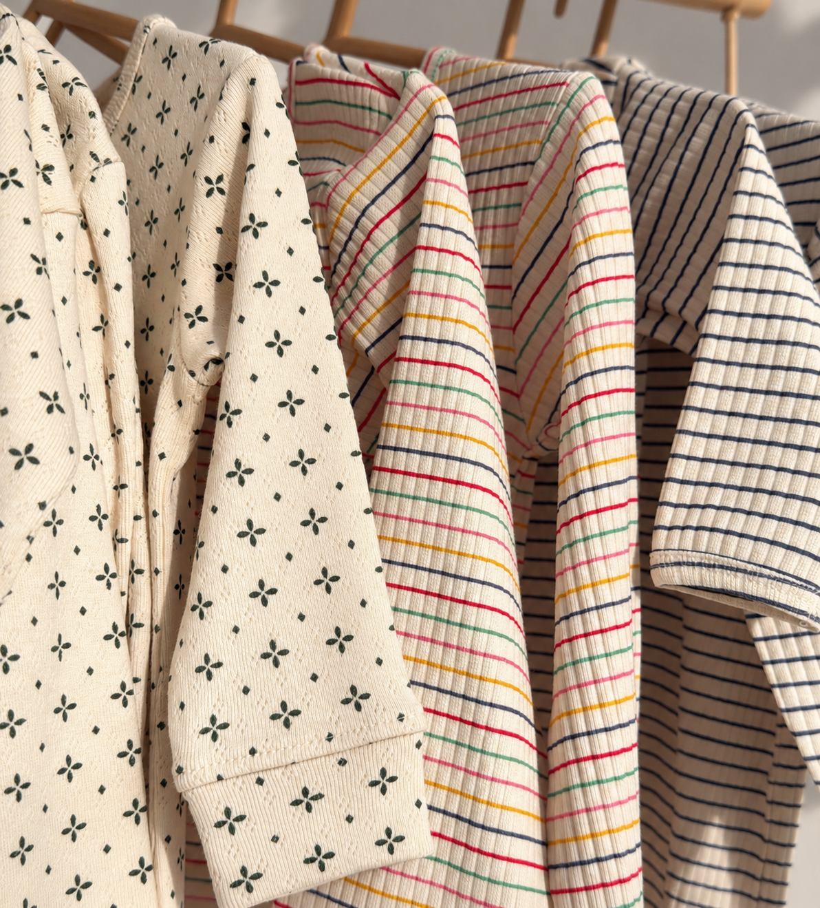 rib bluse - rainbow stripes