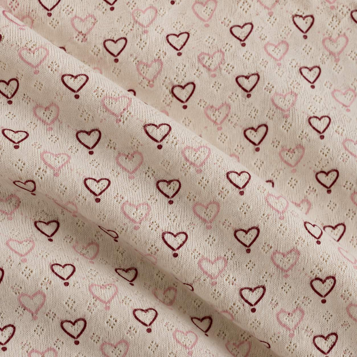 Pointelle leggings - multi love hearts