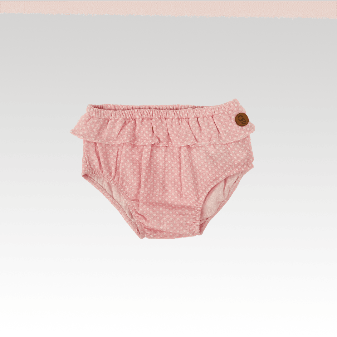 Bloomers i økologisk muslin, baby - arch print