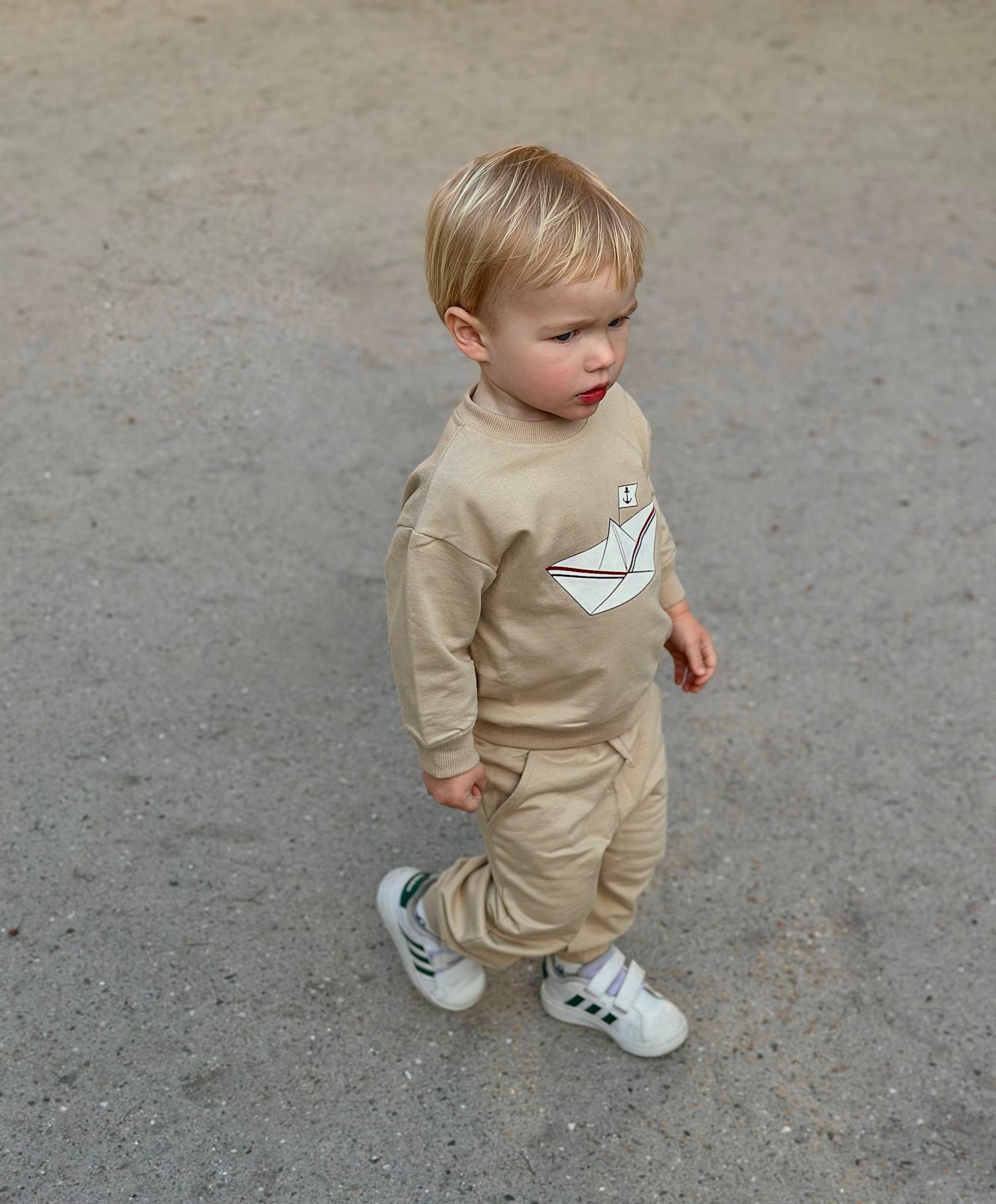 Sweatshirt - paperboat sand