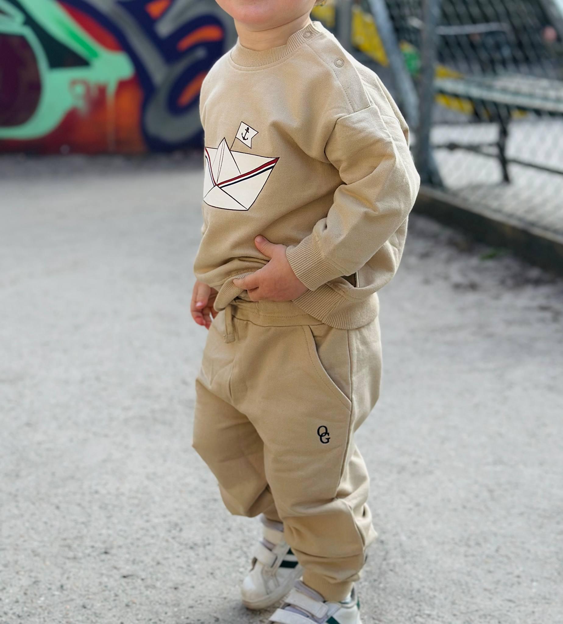 Sweatshirt - paperboat sand