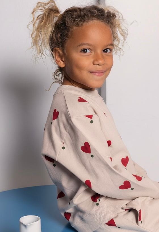 Sweatshirt - hearts on point