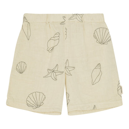 Seashell muslin shorts