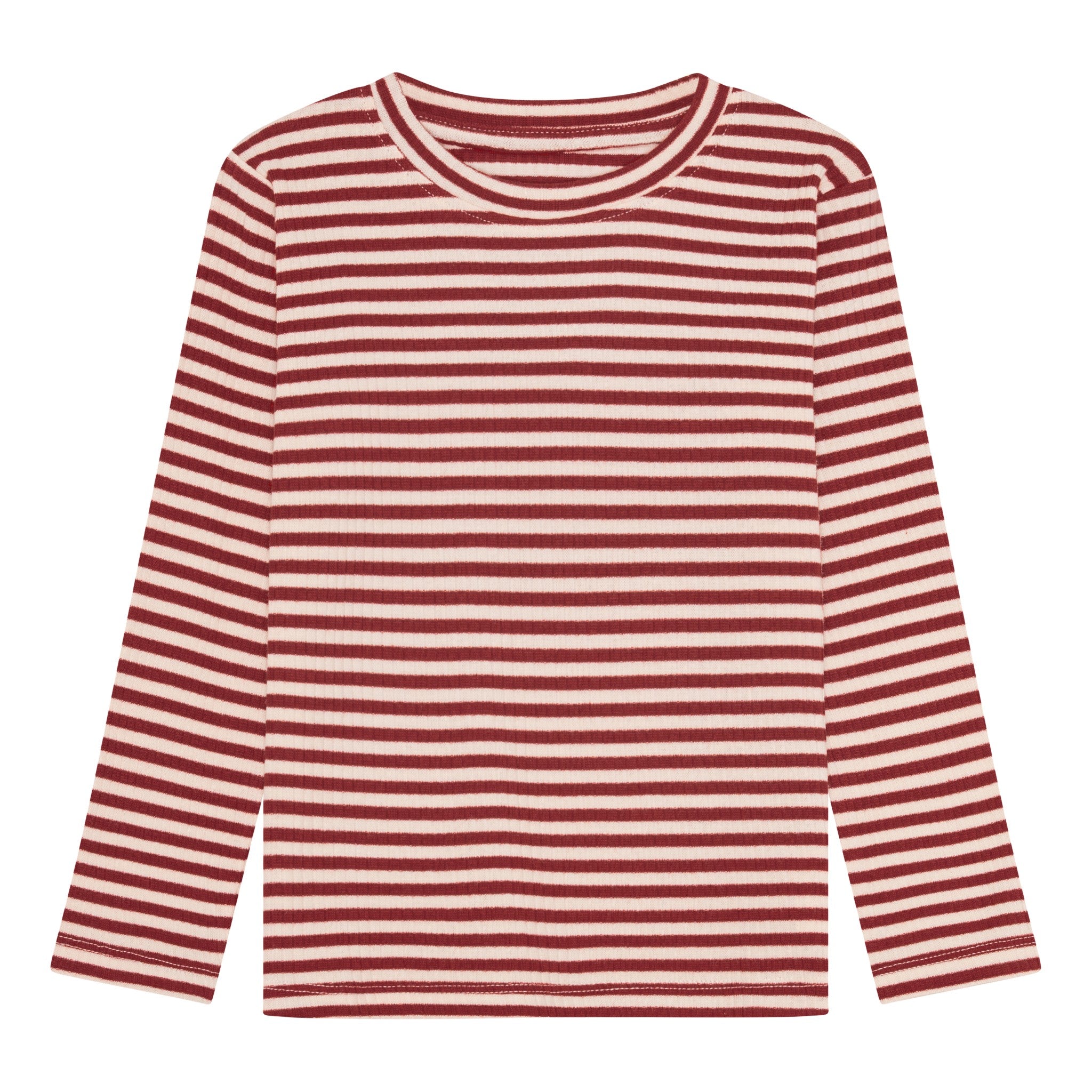 rib bluse - red stripe