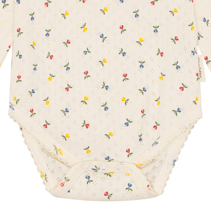 pointelle body - fluffy bell multi