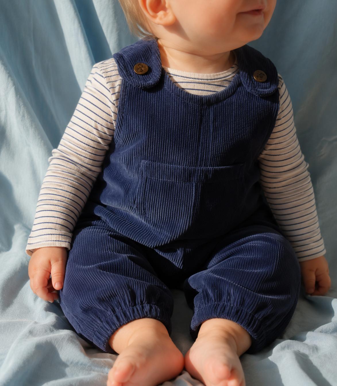 rib body - navy stripes