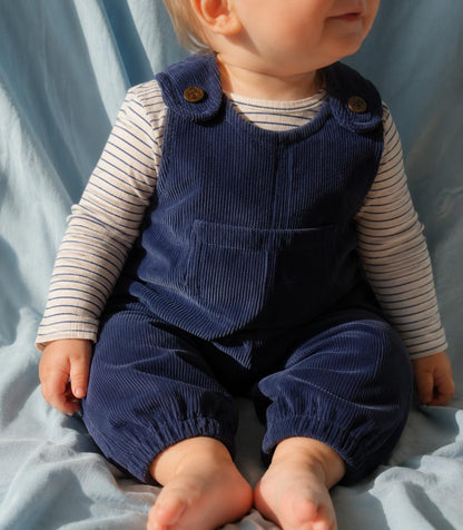 rib body - navy stripes
