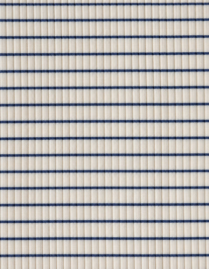 rib body - navy stripes