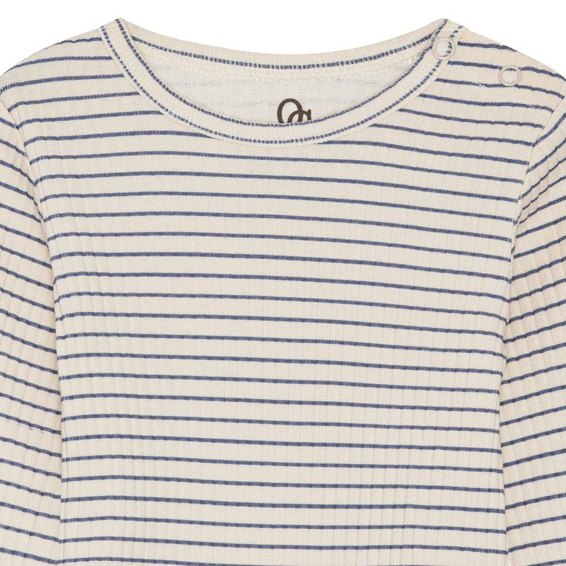 rib body - navy stripes
