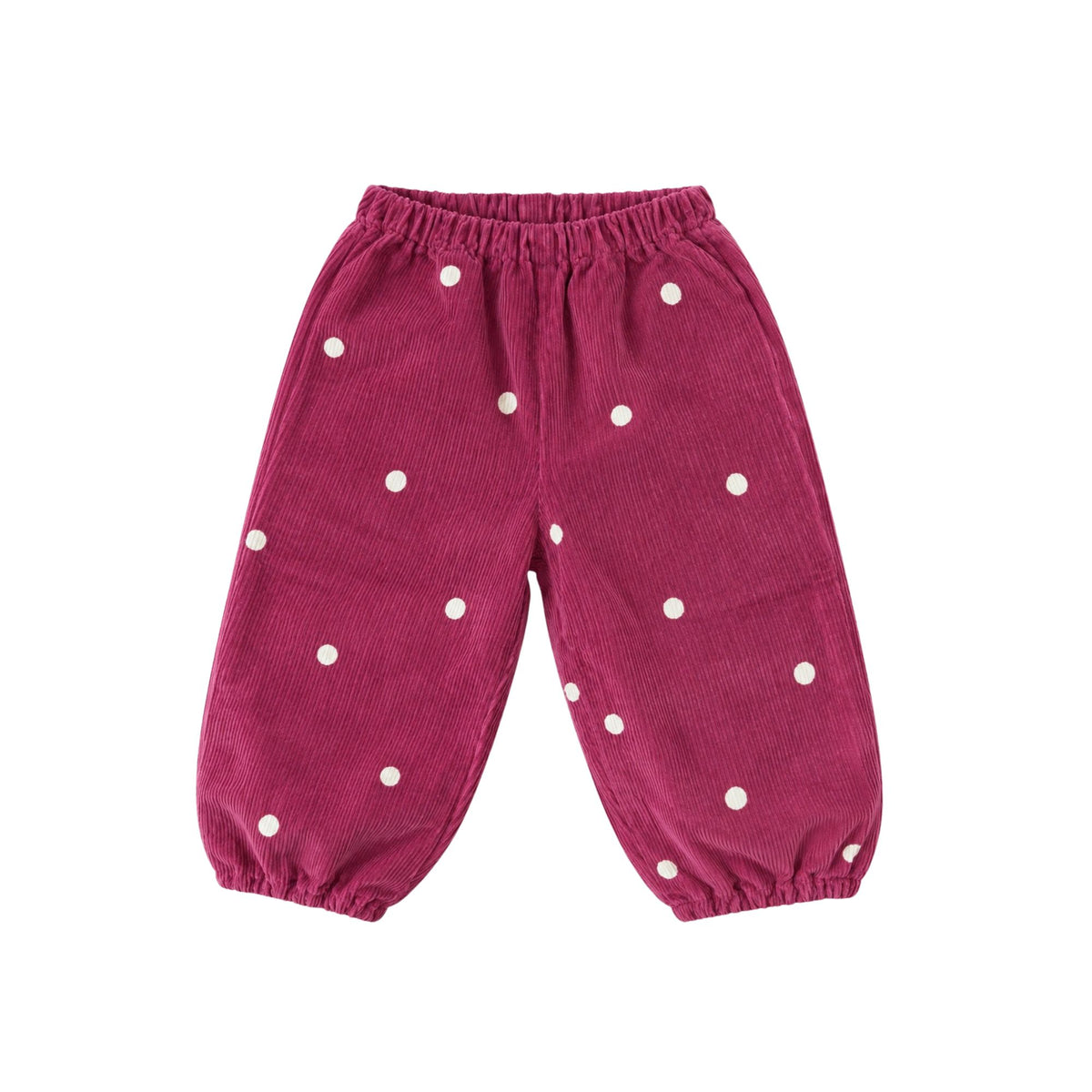 babyfløjlsbukser - love dots