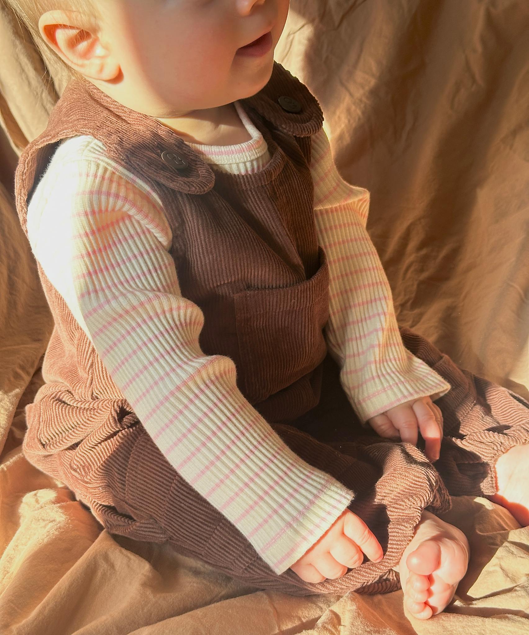 Fløjls overalls - chocolate brown