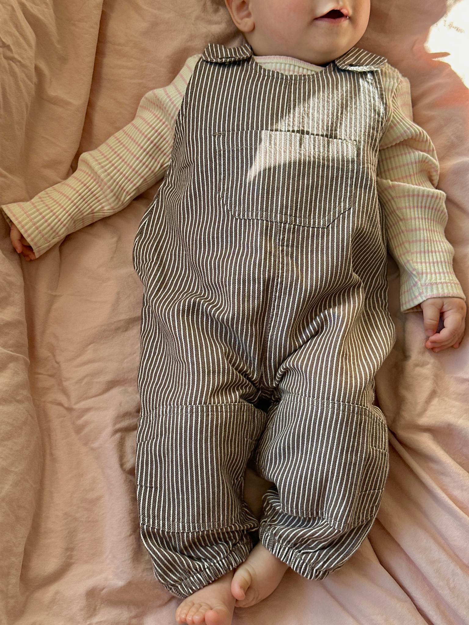 Baby overalls - milkboy brown