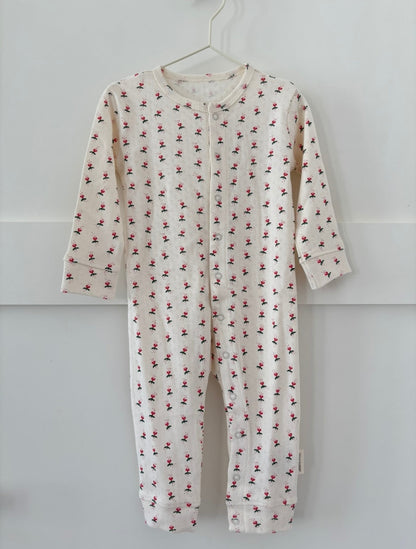 Onesie - fluffy bell red