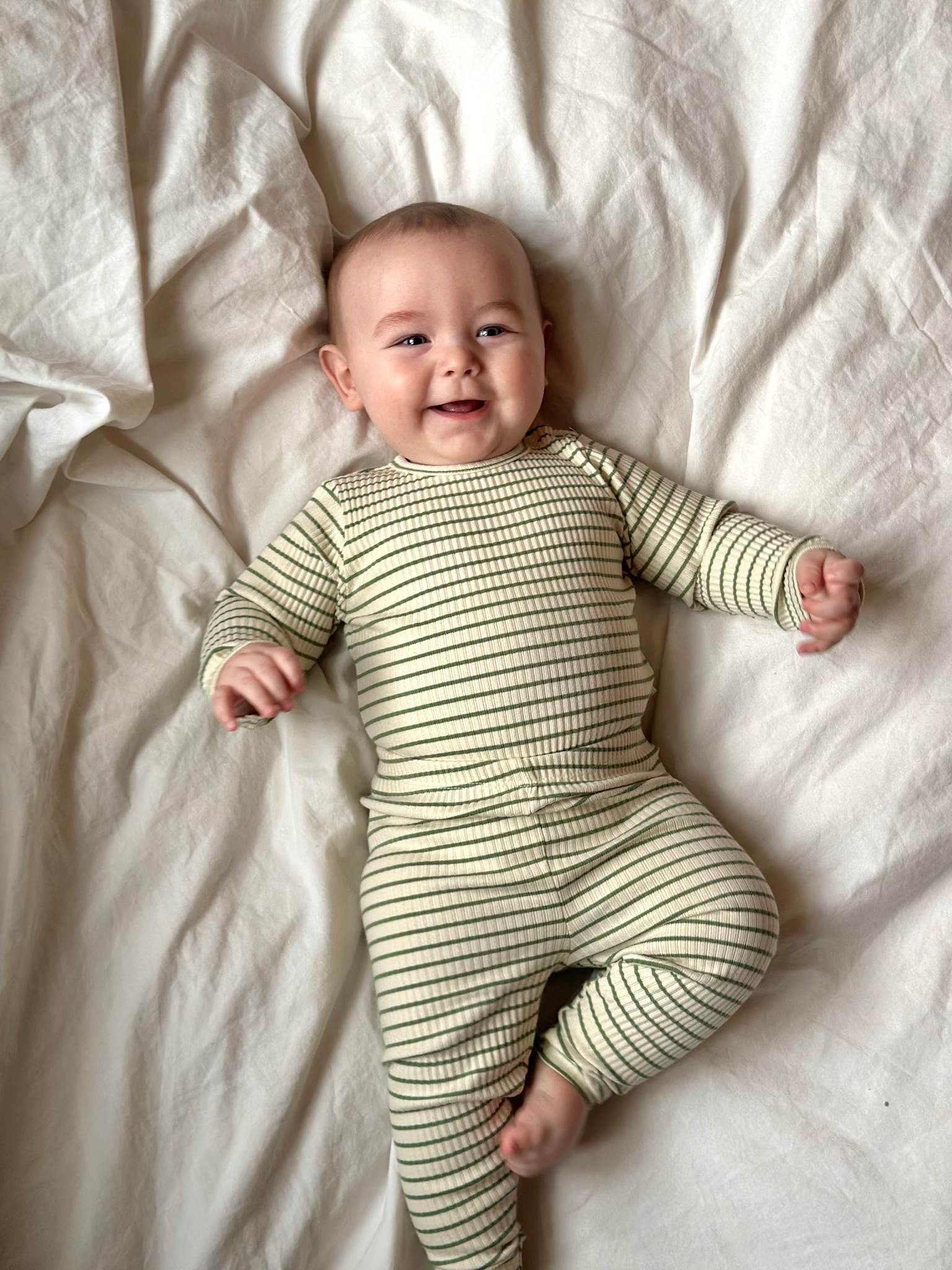 chunky rib body - artichoke eller rosey stripes
