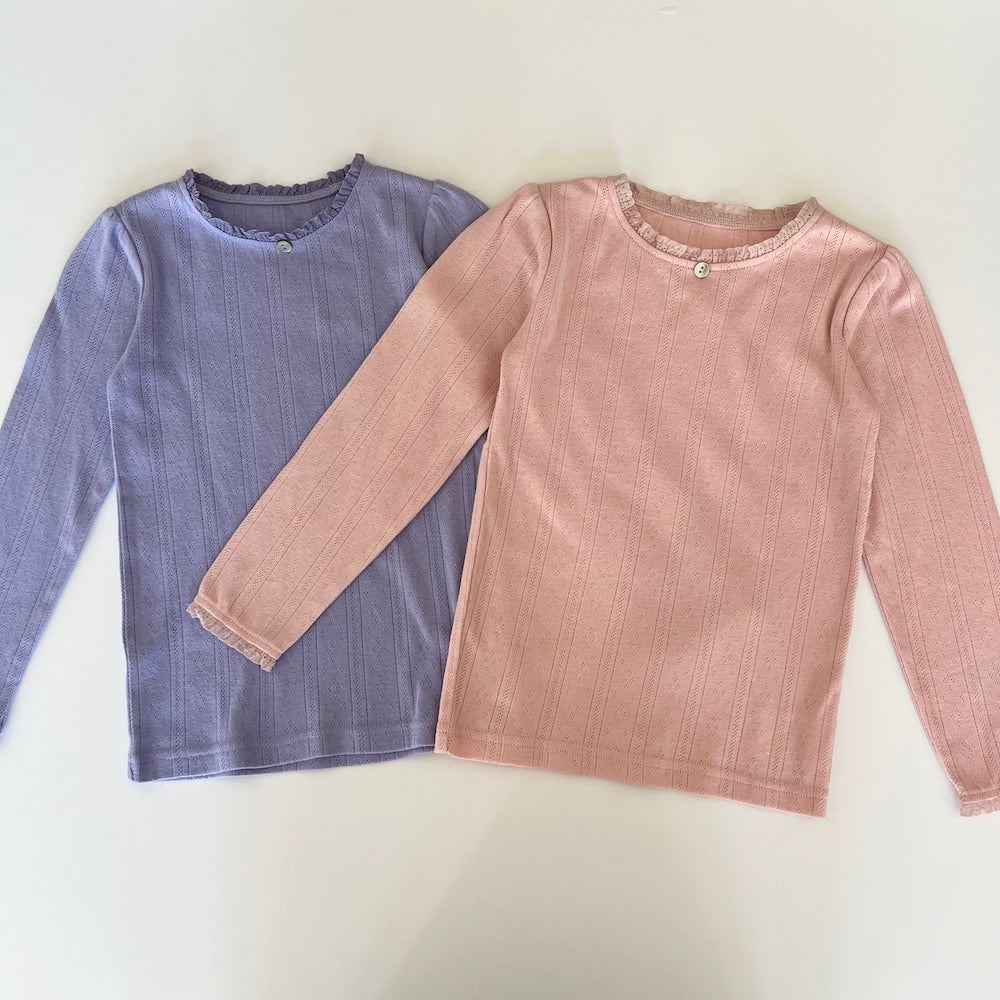 Pointelle bluse