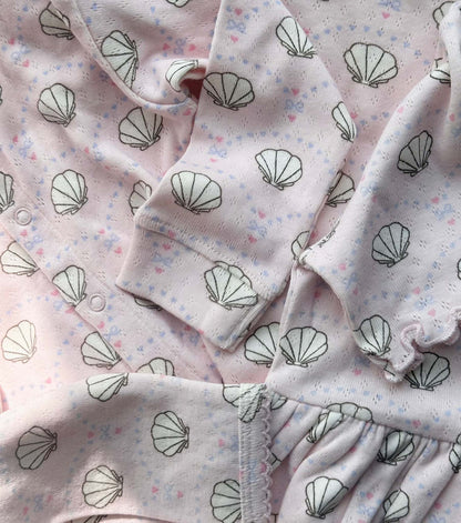 pointelle bluse - bow shell