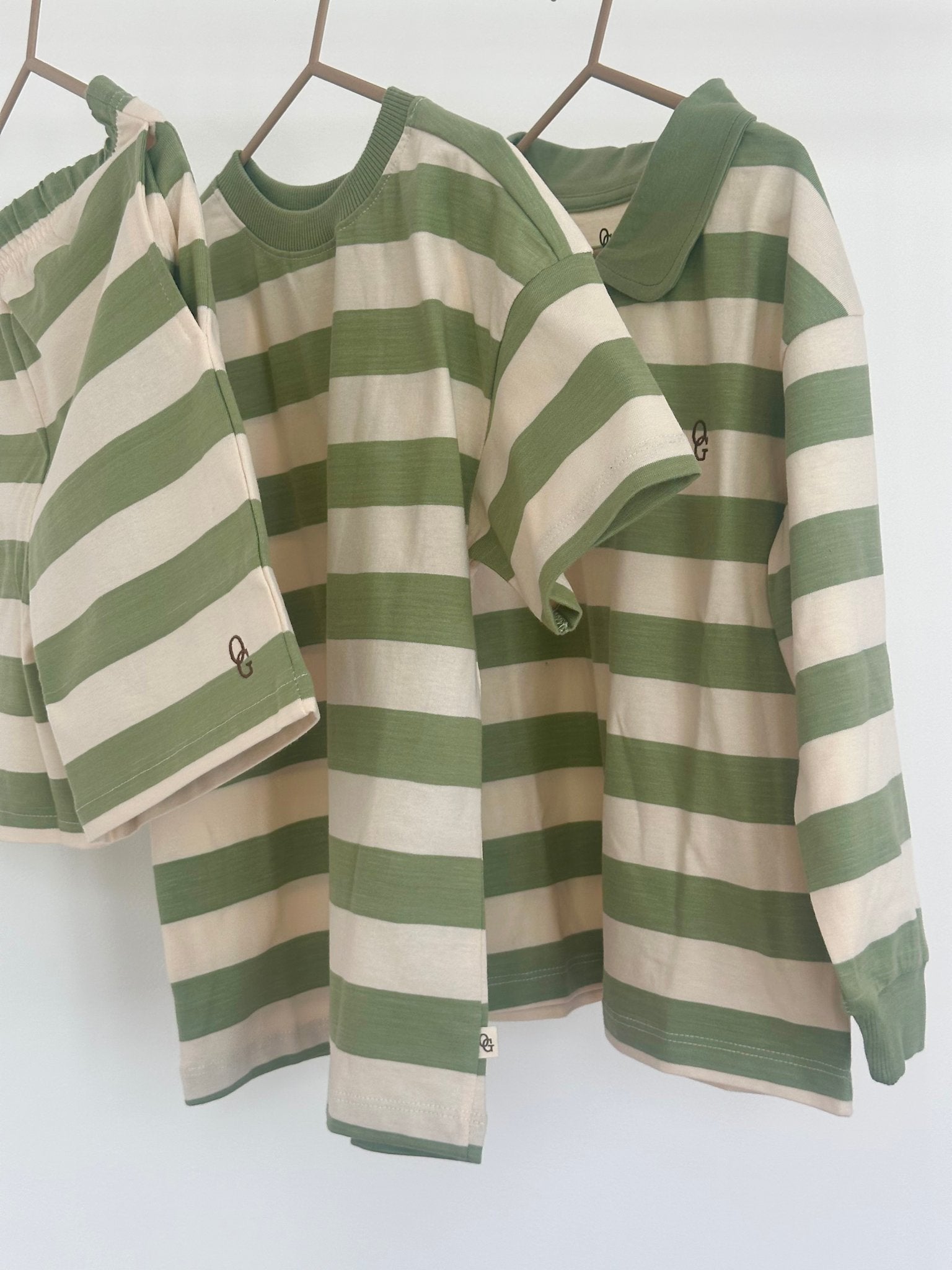 shorts - green stripe