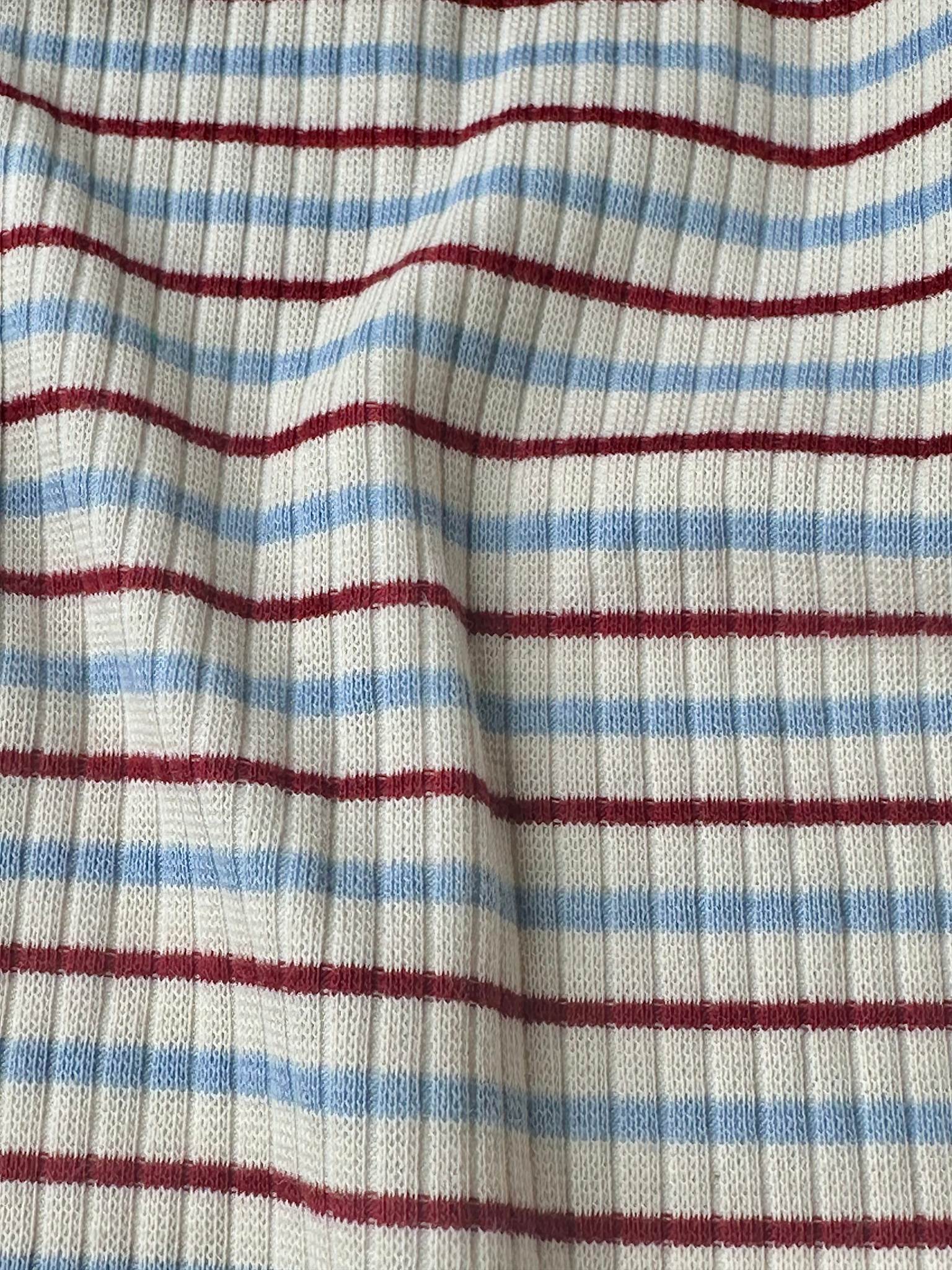 rib leggins - seaside stripe