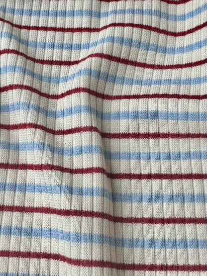 rib bluse - seaside stripe