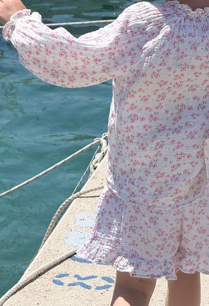 muslin shorts - blossom bliss