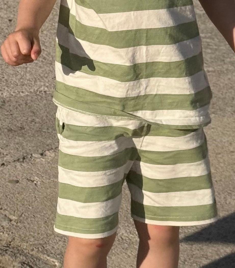 shorts - green stripe