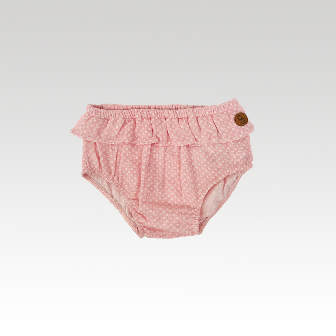 Bloomers i økologisk muslin, baby - arch print