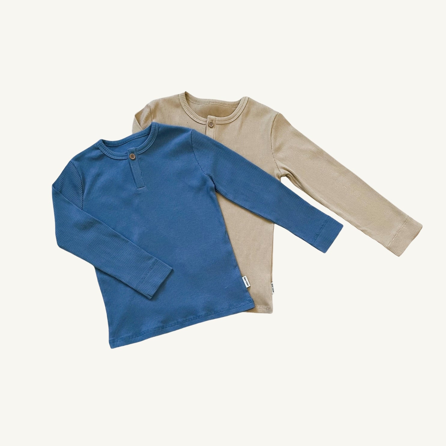 Basic rib langærmet bluse