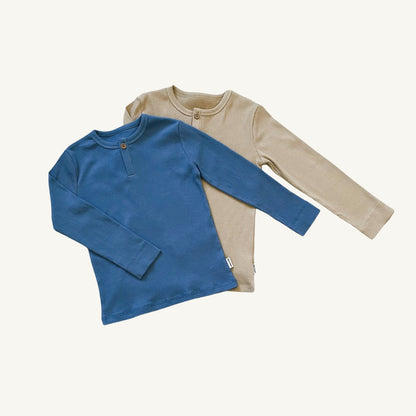 Basic rib langærmet bluse