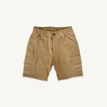 Falke cargo shorts - camel & navy