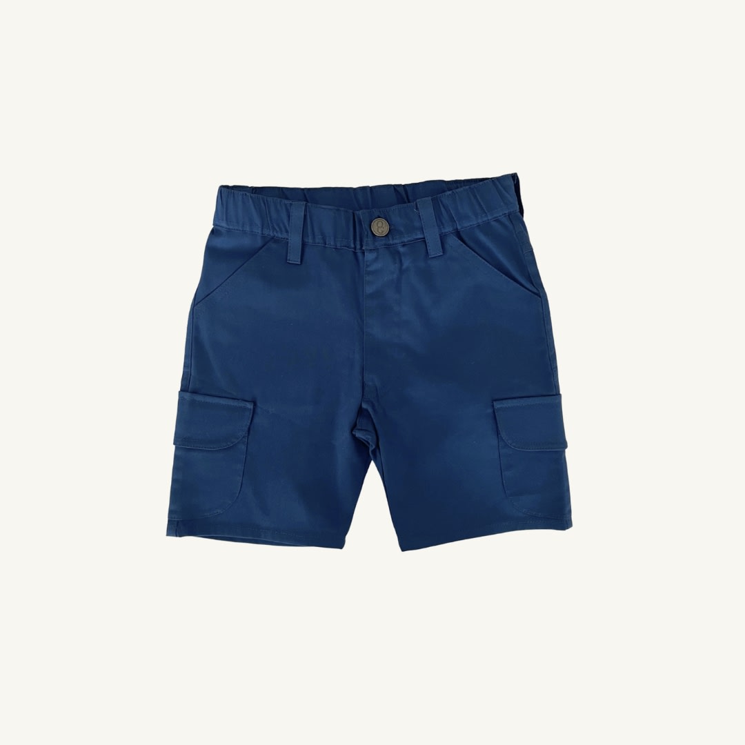 Falke cargo shorts - camel & navy
