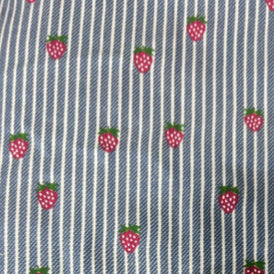 Mælkedreng overalls med flæser - strawberry