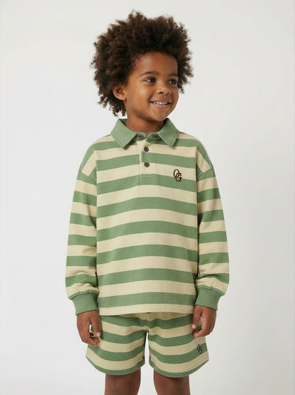 shorts - green stripe