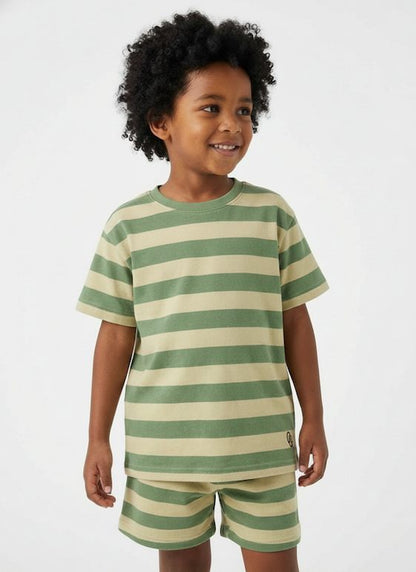 t-shirt - green stripe