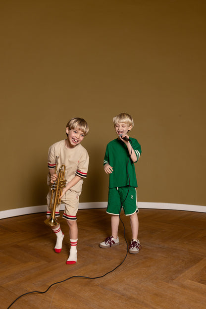 Summer sweat shorts - sand