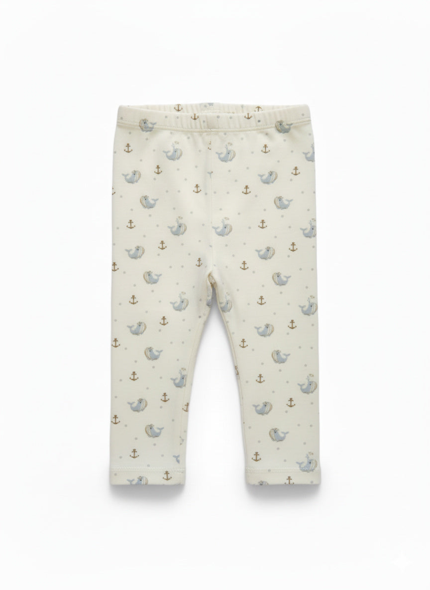 Baby whale leggings