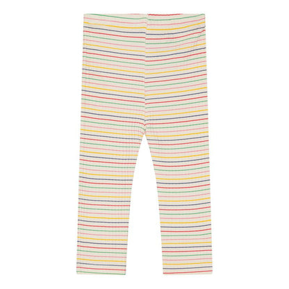 chunky rib leggings - rainbow stripes