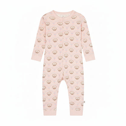 pointelle onesie - bow shell