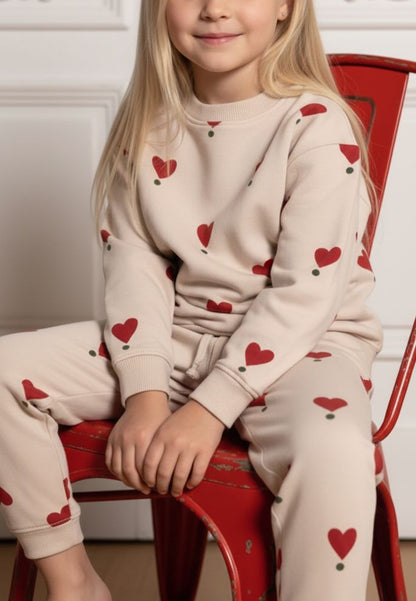 sweatpants - hearts on point