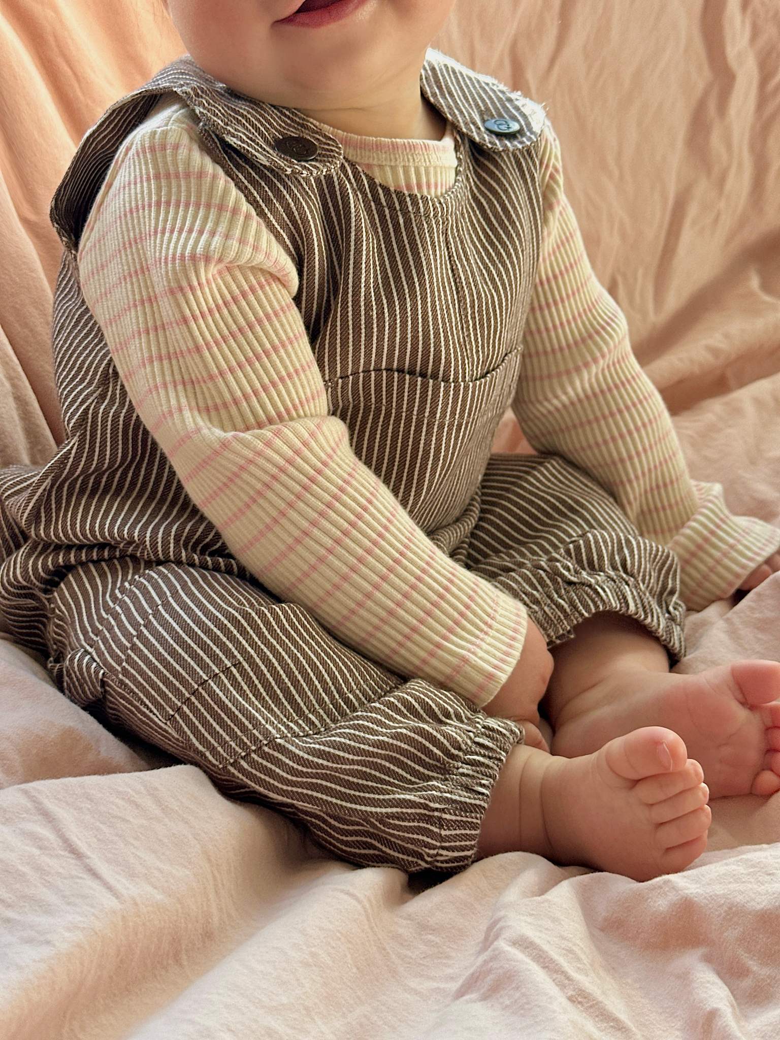 Baby overalls - milkboy brown