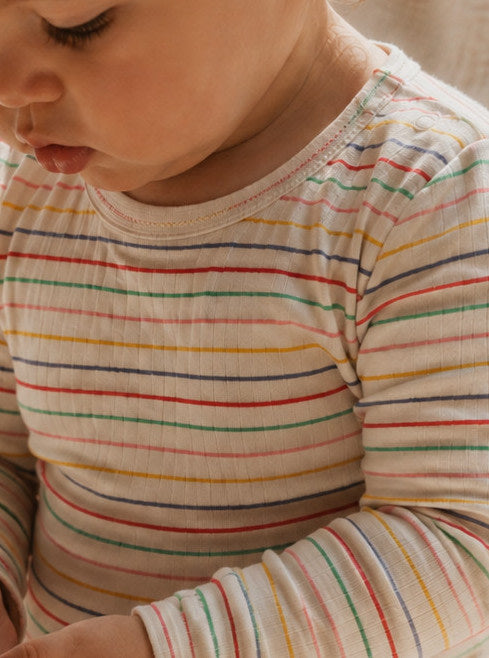 rib body - rainbow stripes