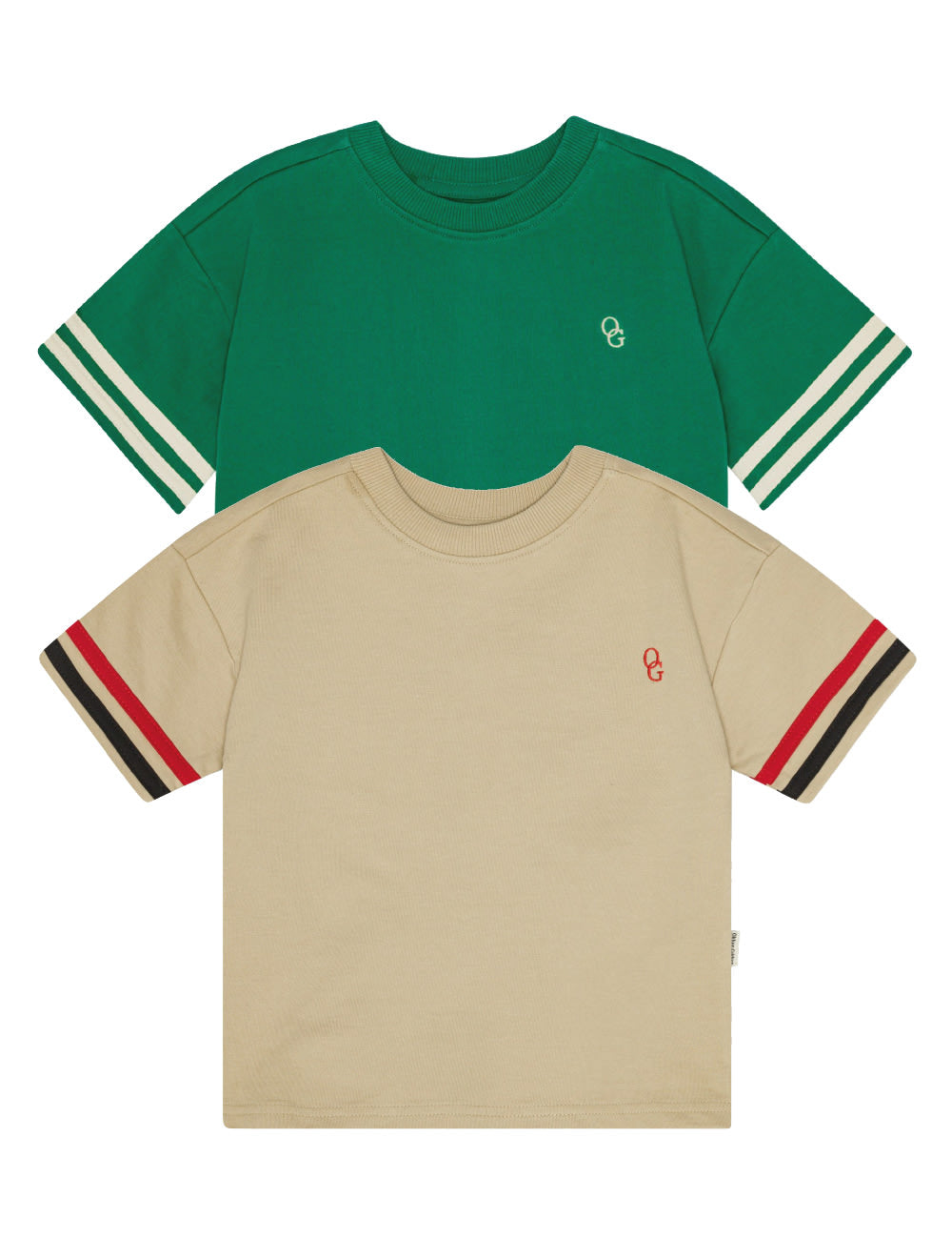 Summer sweat t-shirt - grøn eller sand