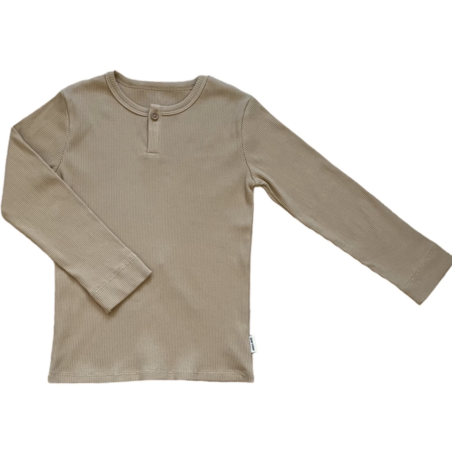 Basic rib langærmet bluse