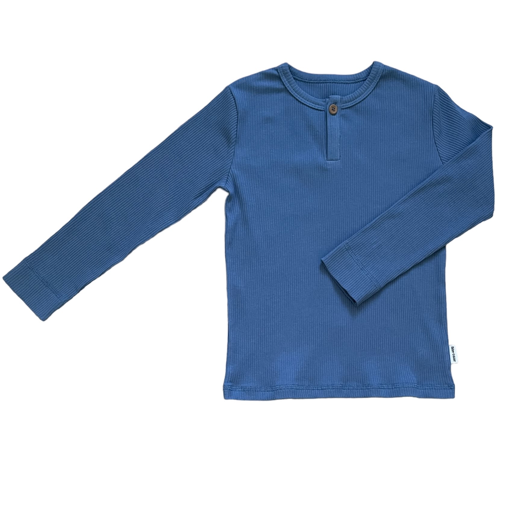 Basic rib langærmet bluse