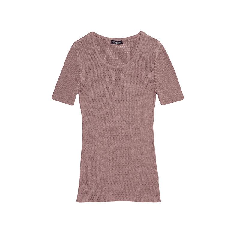 Gudrun økologisk kortærmet t-shirt rose, dame - Okker-Gokker Organic
