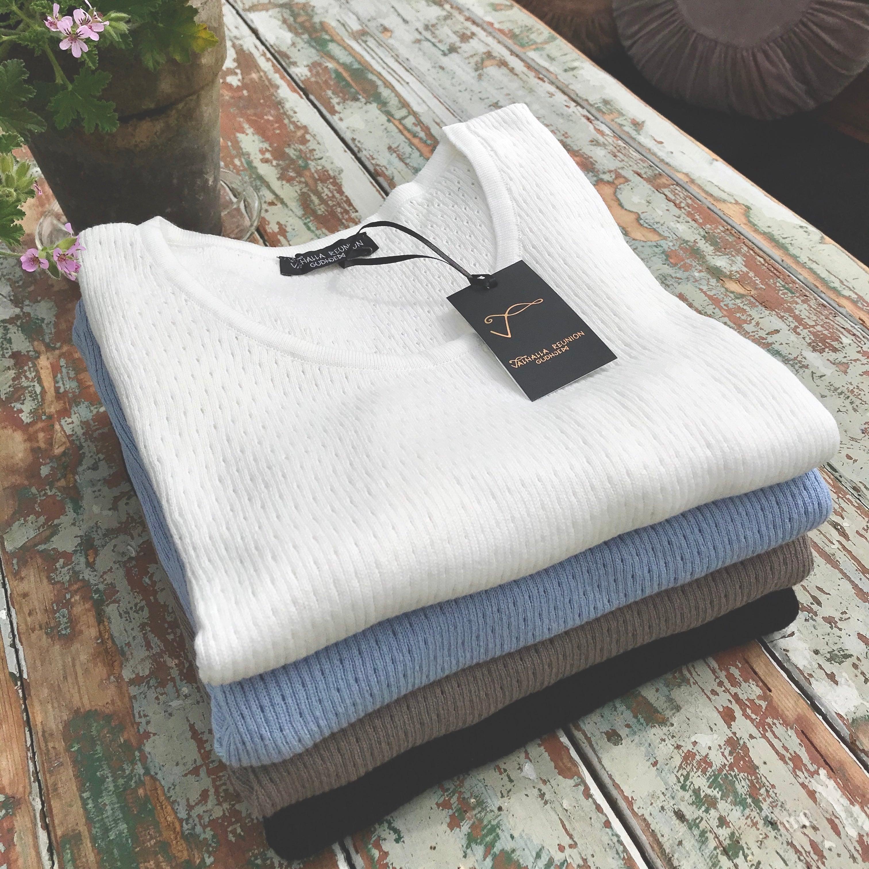 Gudrun økologisk kortærmet t-shirt sand, dame - Okker-Gokker Organic