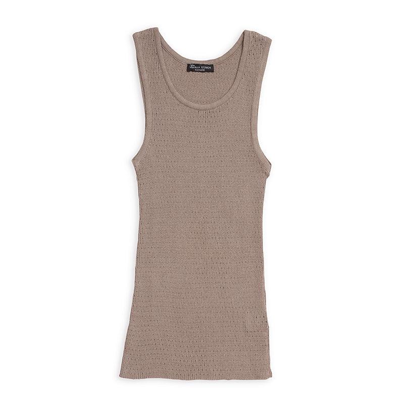 Gudrun økologisk tanktop sand, dame - Okker-Gokker Organic