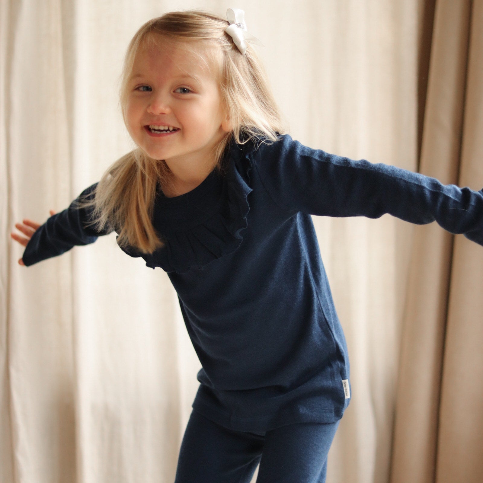 Leggings i merinould/bomuld